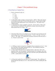 Chapter 7. Work and Kinetic Energy