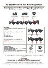 So bestimmen Sie Ihre Motorsägenkette - Technikhandel Ebert