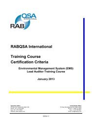 TCC EMS Lead Auditor Course - rabqsa