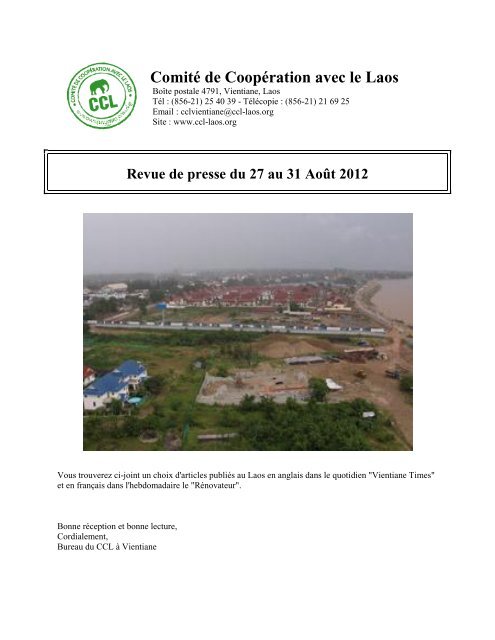 ComitÃ© de CoopÃ©ration avec le Laos