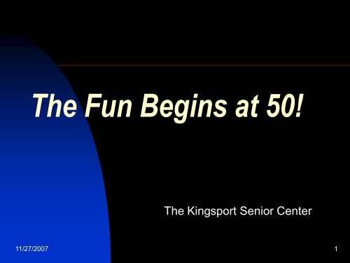 senior center.pdf - The City of Kingsport