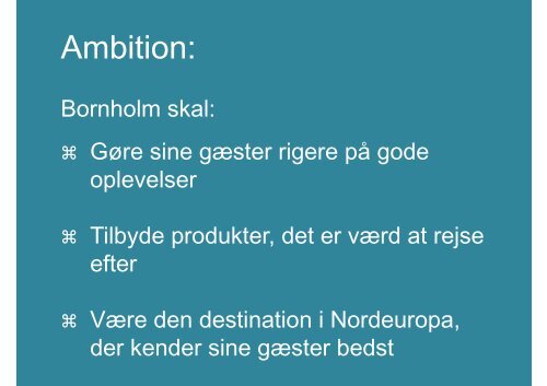 Ny turismestrategi for Bornholm - Bornholms Regionskommune