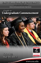 Graduation - East Stroudsburg University