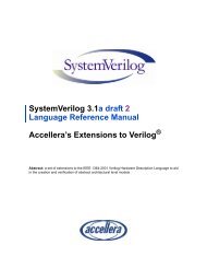 SV 3.1a Draft 2 - VHDL International (VI)