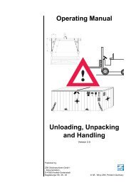 Unloading, unpacking and handling - ZSK Stickmaschinen GmbH