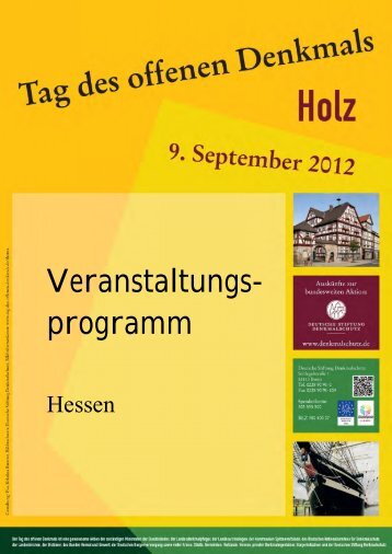 Programm als PDF herunterladen - Tag des offenen Denkmals