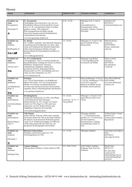 Programm als PDF herunterladen - Tag des offenen Denkmals