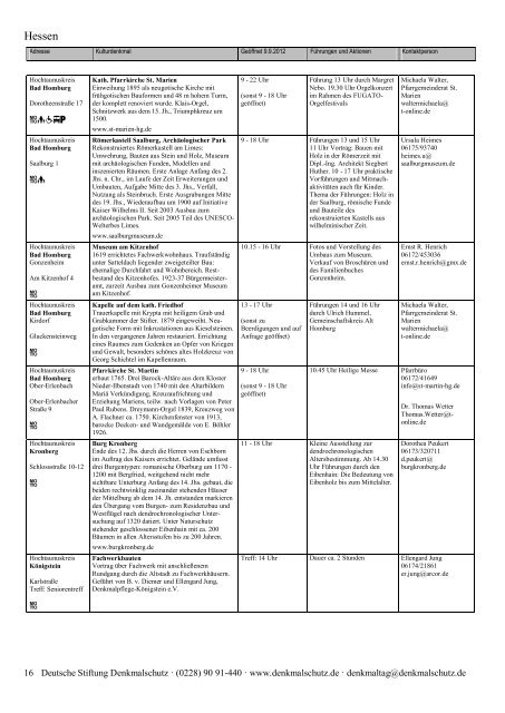 Programm als PDF herunterladen - Tag des offenen Denkmals