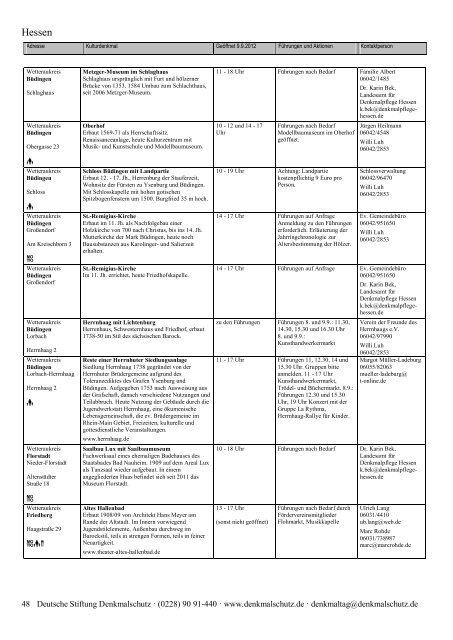 Programm als PDF herunterladen - Tag des offenen Denkmals