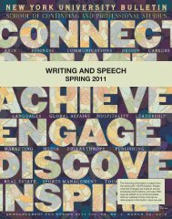 writing and speech - School of Continuing and Professional Studies ...