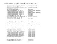 Residency Match List - University of Florida College of Medicine ...
