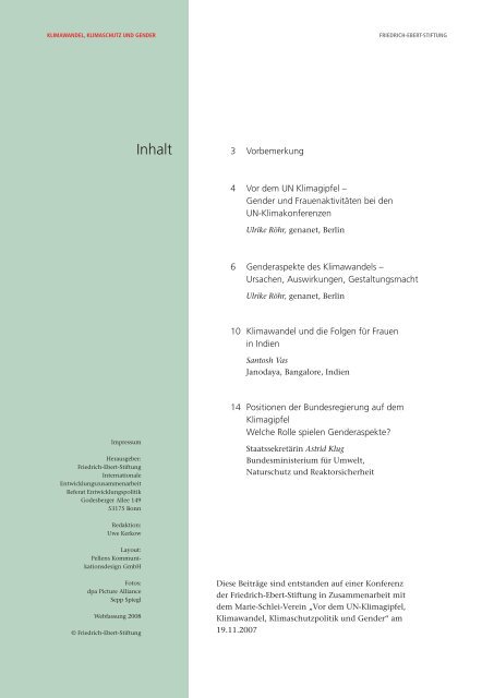 Klimawandel, Klimaschutz und Gender - Bibliothek der Friedrich ...