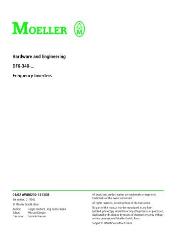 Hardware and Engineering DF6-340-... Frequency ... - Moeller.com.tr