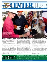 First Lady of USMC authenticates keel of Portland (LPD 27) - Ingalls ...