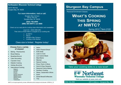Sturgeon Bay - Northeast Wisconsin Technical College