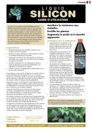 GT743 Liquid Silicon instructions - French.indd - Growth Technology