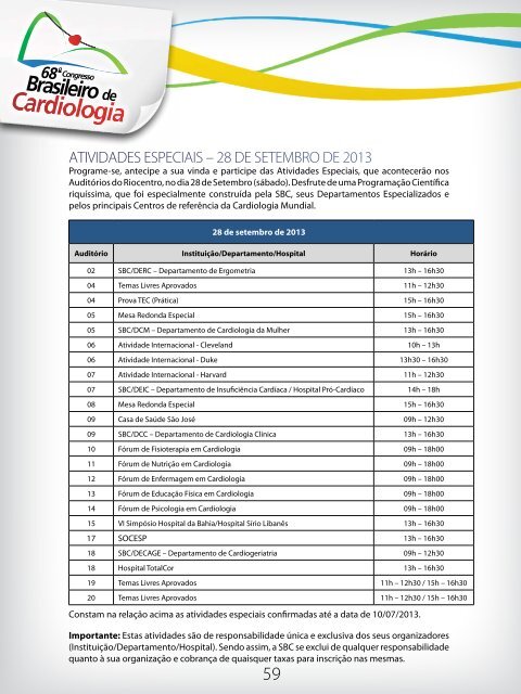 RJ - 66 Congresso Brasileiro de Cardiologia - Sociedade Brasileira ...