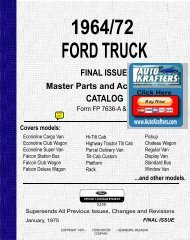 DEMO - 1964/72 Ford Truck Master Parts and Accessory Catalog