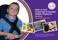 Stoke-on-Trent Aiming High for Disabled Children Programme ...
