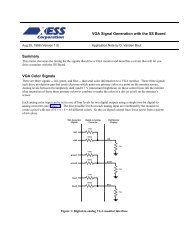 VGA Signal Generation with the XS Board - Xess