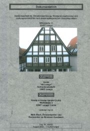 Dokumentation Steinbachhaus in Lemgo - Kramp & Kramp