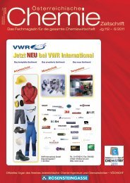 Jetzt NEU bei VWR International - Österreichische Chemie-Zeitschrift