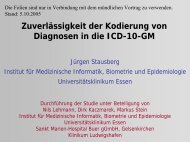 ZuverlÃ¤ssigkeit der Kodierung von Diagnosen in die ICD-10-GM