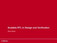 Scalable RTL in Design and Verification