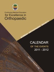 of the events - Orthopaedic Principles