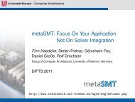 metaSMT: Focus On Your Application Not On Solver Integration