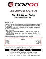 Global 2/€ 800 Series Quick Reference Guide - (Coinco) Europe