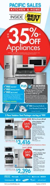 Appliances - Pacific Sales