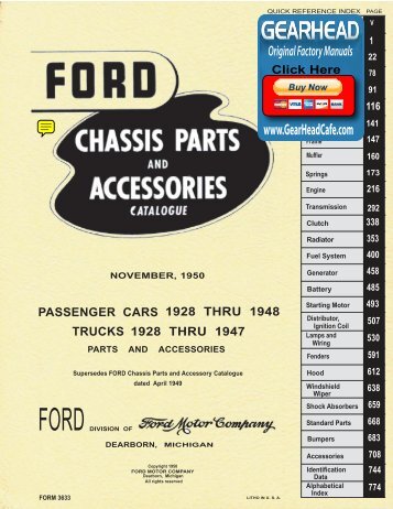 DEMO - 1928-48 Ford Chassis Parts and Accessories Catalogue