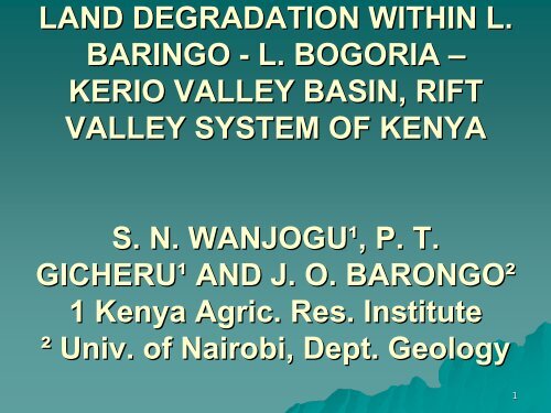 land degradation baringo-bogoria - MaWaRi.net