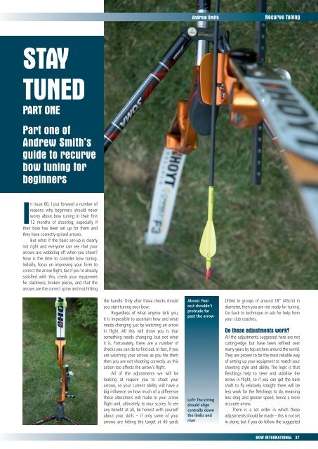 Issue 61 Beginners Recurve Bow Tuning part 1 - Perris Archery