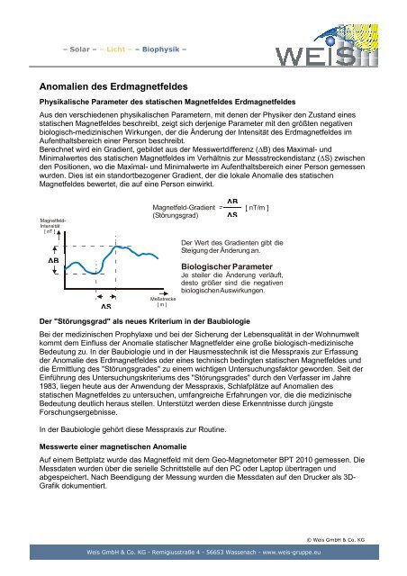 Anomalien des Erdmagnetfeldes und andere ... - ict-tqmlife.com