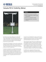 Vaisala FD12 Visibility Meter - Live Data AB