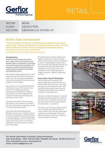 Solutions for Costcutters - Gerflor