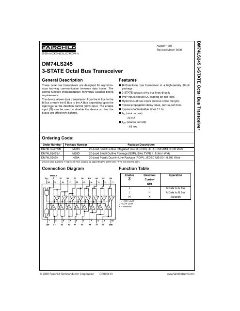 74ls245 Datasheet Pdf