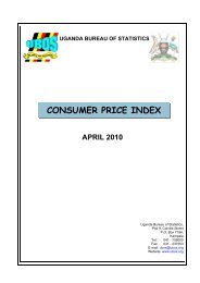 CPI April - Uganda Bureau of Statistics