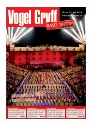 18. Juli 2013 BASEL TATTOO Ã¤xtra - Vogel Gryff