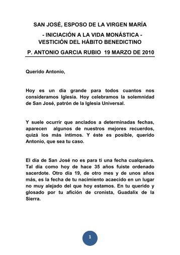 Homilia para la toma de hÃ¡bito P. Antonio - 19-3-2010.pdf