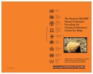 The Revised GESAMP Hazard Evaluation Procedure for Chemical ...