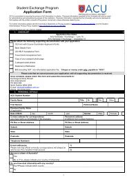 ACU Exchange Application Forms Combined - Students - Australian ...