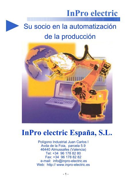 Presentación - InPro electric España