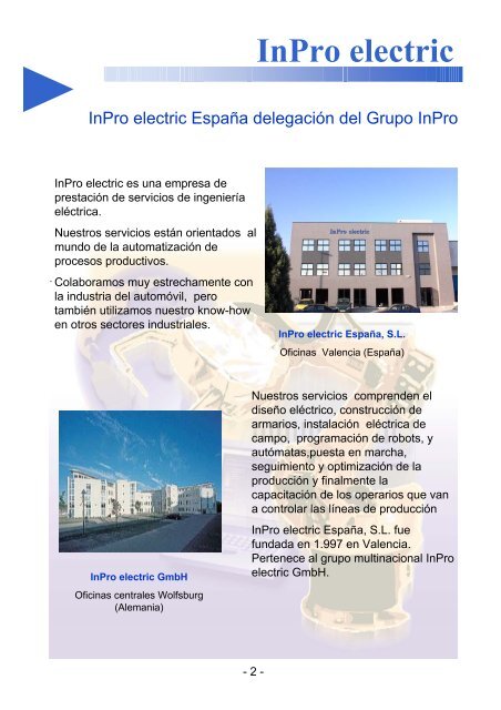 Presentación - InPro electric España
