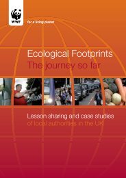 Ecological footprint: taking the next step - WWF UK