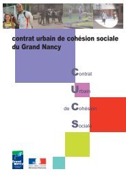 contrat urbain de cohÃ©sion sociale du Grand Nancy - SIG Politique ...