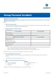 Group Personal Accident - Zurich Insurance Malaysia