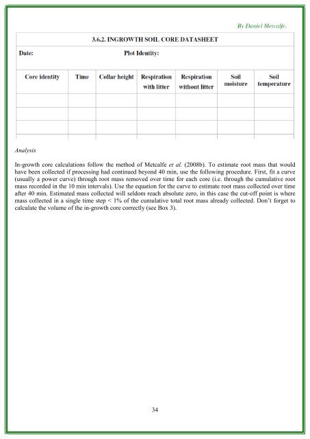 RAINFOR GEM Intensive Plots Manual (pdf) - University of Oxford